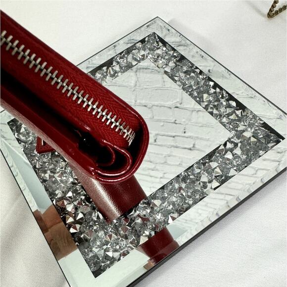 SAINT LAURENT Zip Wallet Red - Picture 12 of 16